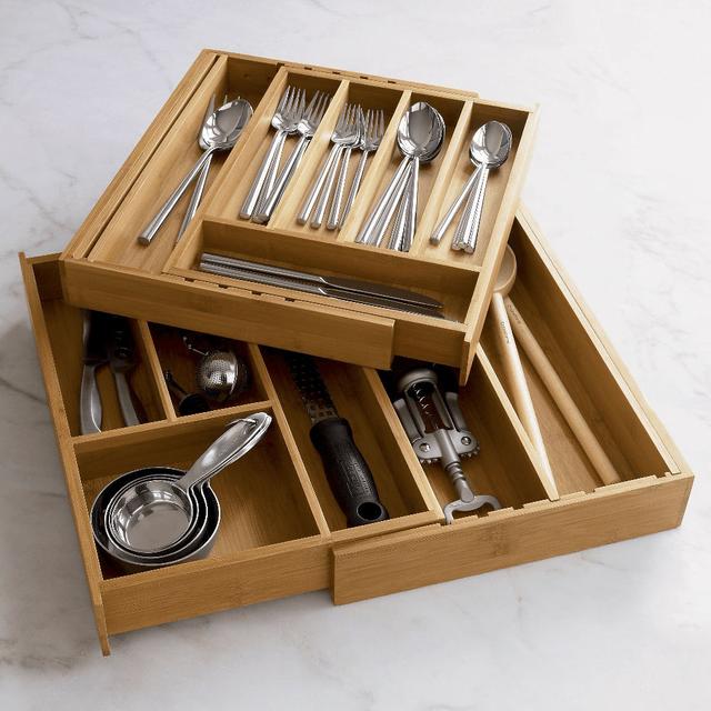 Bamboo Flatware Tray